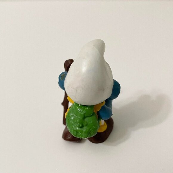 Smurfs Hiker Smurf Walking Stick Hiking Figure Schleich Peyo Damaged - Picture 12 of 16